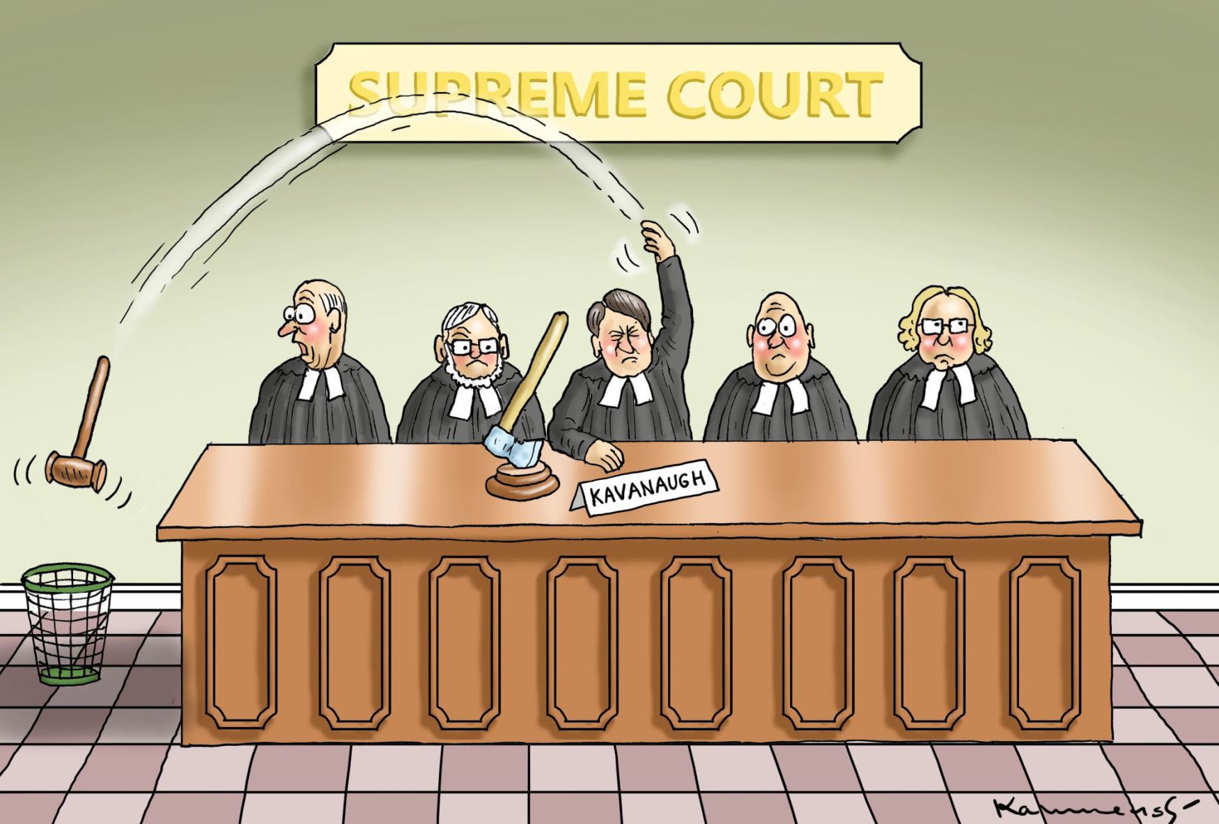 Kavanaugh confirmation cartoon